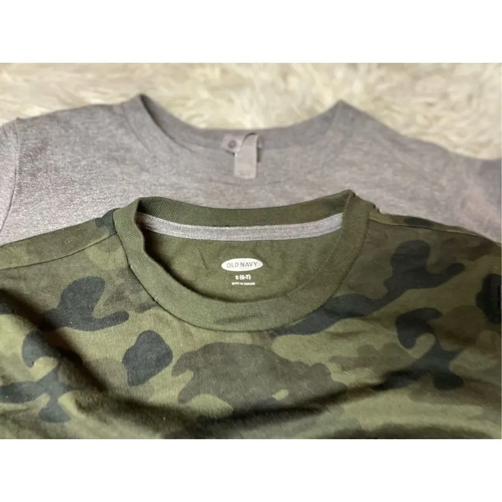 Great Used Condition Boys 4 piece size 6-7 Short Sleeve Graphic Tshirts by Old N - Picture 8 of 10